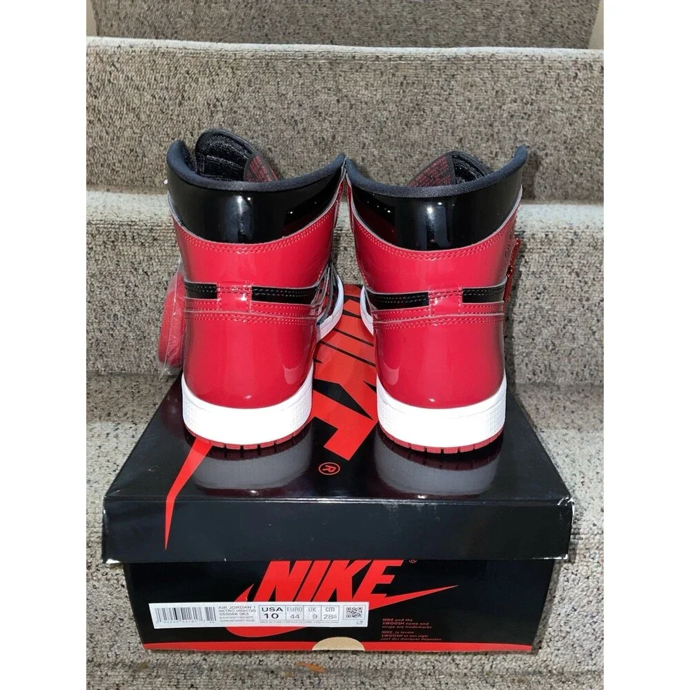 BRAND NEW air Jordan 1 retro High OG Patent Bred SIZE 10